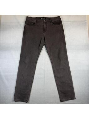 Travis Mathew Legacy Featherweight Jeans Mens 35 (38x32) Dark Gray Stretch Denim